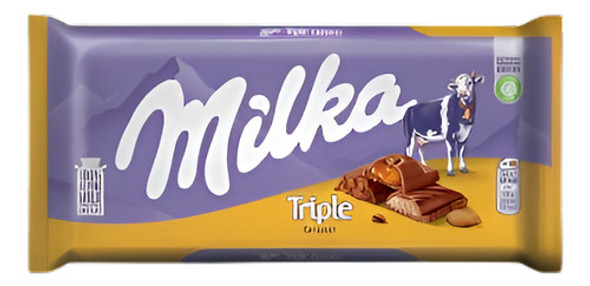 Tableta De Chocolate Milka Triple Caramelo 90g - Tu Pixie 0 Tableta De Chocolate Milka Triple Caramelo 90g - Tu Pixie 0