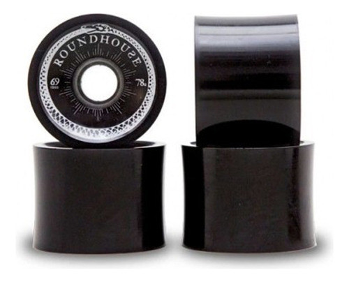 Ruedas Longboard Carver Concave Wheels Smoke 69mm 78a 4 Pack 1