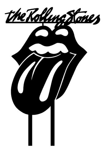 Cake Topper Adorno Torta The Rolling Stones Personalizable 0