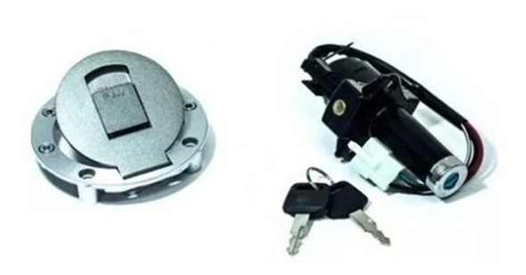 Llave De Contacto Zanella Rx 150 Completa Tapa Tanque Znorte 1