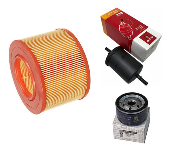 Kit Filtros Aire Aceite Nafta Renault Scenic F3r 2.0 8v 0