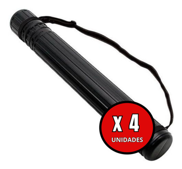 Tubo Porta Planos Plástico Con Correa 70 Extensible 105 X 4 1
