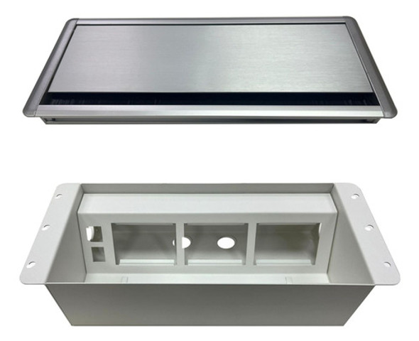 Tapa Pasacables Aluminio Caja De Conexión Escritorio Blanca 0 Tapa Pasacables Aluminio Caja De Conexión Escritorio Blanca 0