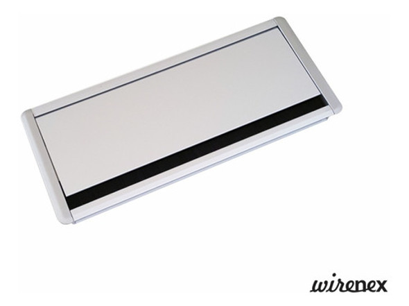 Tapa Pasacables Aluminio Caja De Conexión Escritorio Blanca 1 Tapa Pasacables Aluminio Caja De Conexión Escritorio Blanca 1