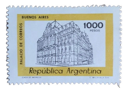Estampilla Palacio De Correo Argentina 0