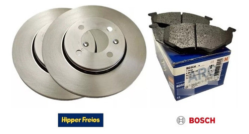 Kit Discos Freno + Pastilla Delantera Voyage Gol Trend Bosch 1