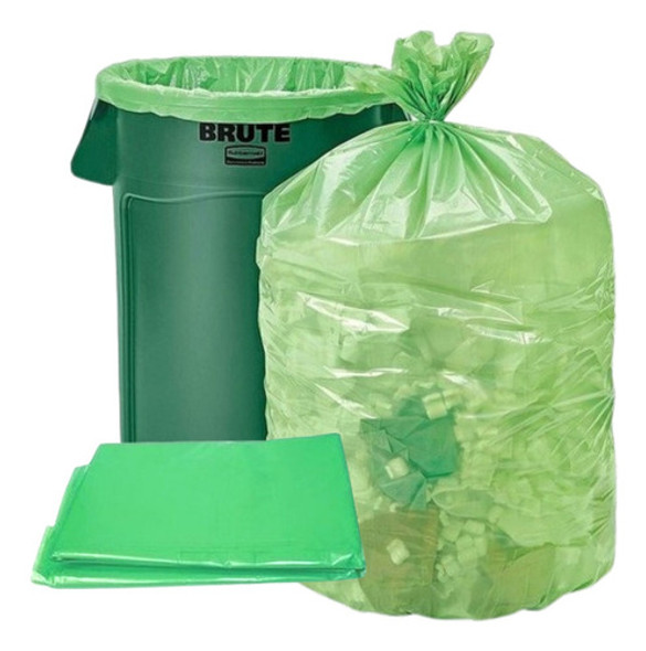 Bolsa Residuo Consorcio Basura Verde Recicla 80x110 X500u 0