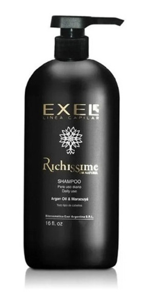 Shampoo Exel Argán Y Maracuyá 1 Lt. Richissime Profesional 0