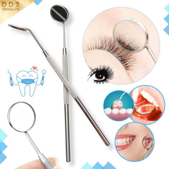 Espejo Para Extensión De Pestañas Dentista Acero Inoxidable 1