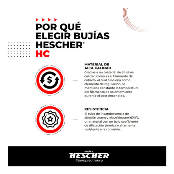 Kit X4 Bujía Precalentamiento Hc-110 P/ Peugeot 406 2.1 Svdt 1