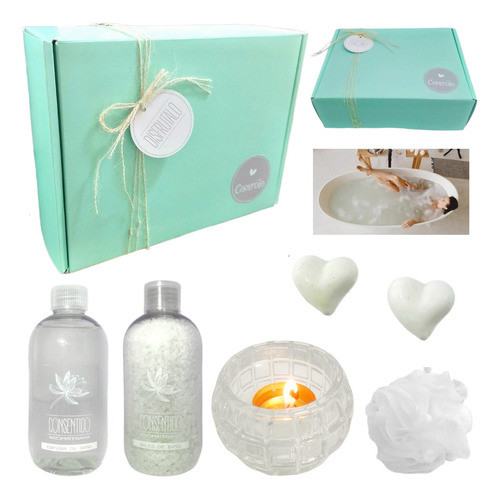 Kit Relax Regalo Box Spa Jazmín Set Zen Aroma N61 Disfrutalo 0