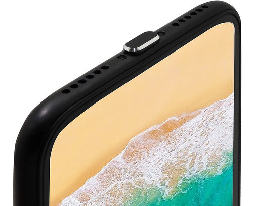Tapones Antipolvo Para iPhone 13, 12, 11, X, Xs, 8, 7 Negro 1