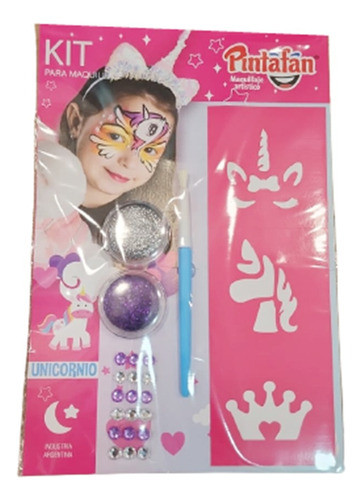Blister Maquillaje Artistico Unicornio Glitter Pintafan 0