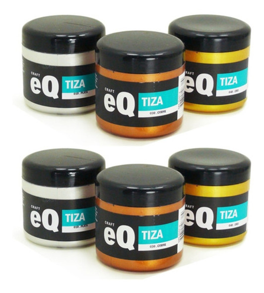 6 Pintura La Tiza Chalk Paint Eq Mate Metal Oro Plata Cobre 0 6 Pintura La Tiza Chalk Paint Eq Mate Metal Oro Plata Cobre 0