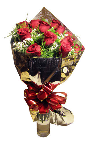 Ramo De 12 Rosas Importadas Premium Florería Miriam 0