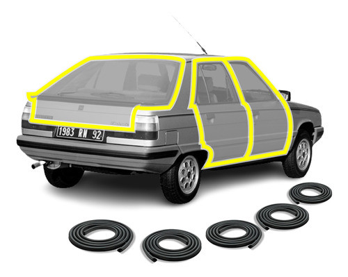 Combo Burletes De Puerta Y Baúl Renault 11 + Regalo 0