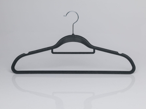 Perchas De Terciopelo Ultradelgadas X 100 Gris 1