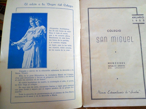 Anuario 1955 Colegio San Miguel Mercedes Soriano Salesianos 1
