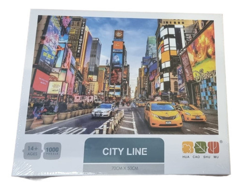 Rompecabezas 1000 Piezas Foto New York City Line Time Square 0