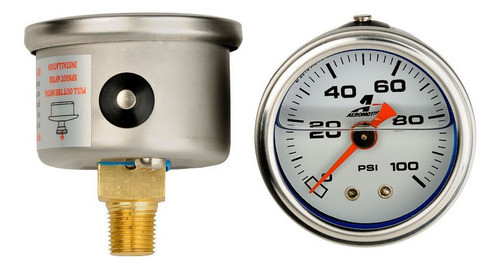 Reloj Presión De Combustible Aeromotive 100 Psi 0