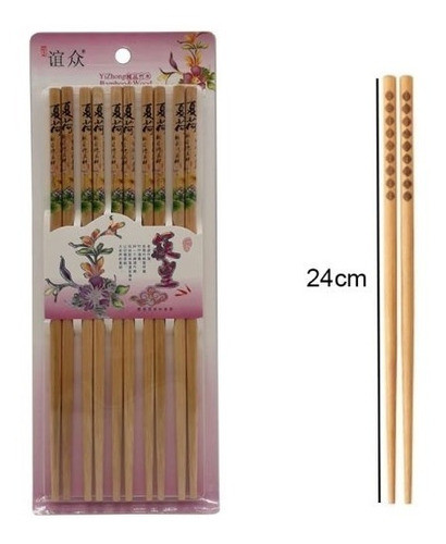 Blister De Palitos Sushi 10 Pares De 24cm 0