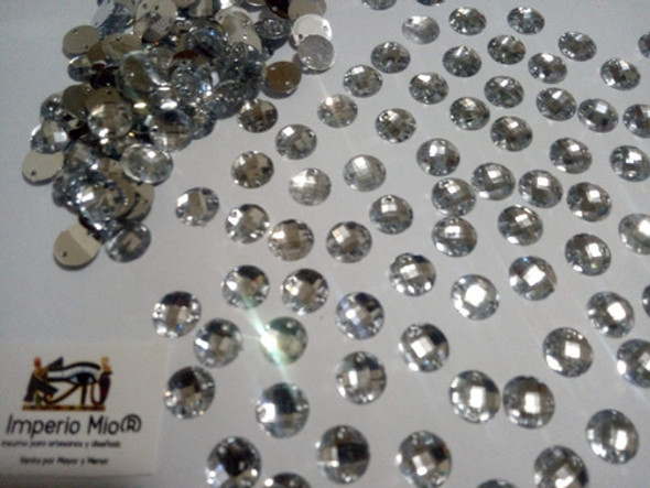 Piedras, Gemas, Pastillas Para Coser Acrìlicas  X 500u 8/10 O 12mm 0