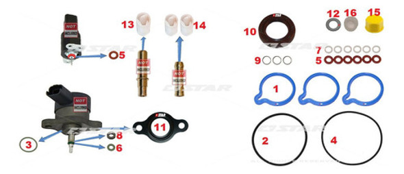 Kit Reparacion Para Bomba Alta Presion Cp1 206 306 307 1