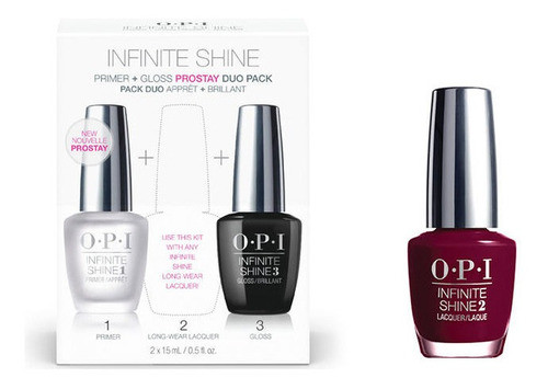 Opi Pack Base + Top Coat+ 2 Color A Eleccion Infinite Shine 0