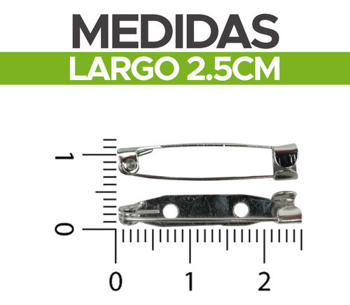 Base Gancho Para Prendedor 25mm Escarapelas Pin Cierre X20u 1