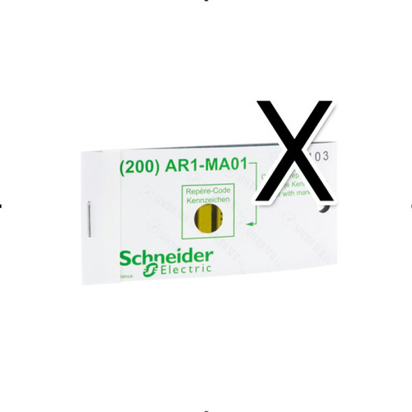 Identificador Anillo Porta Referencia Letra X Schneider 0