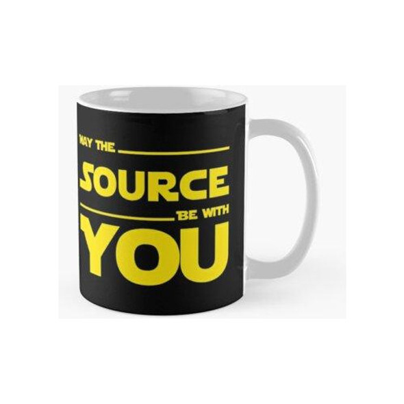 Taza Que La Fuente Te Acompañe Yellow Coder & Sci-fi Geek De 0 Taza Que La Fuente Te Acompañe Yellow Coder & Sci-fi Geek De 0