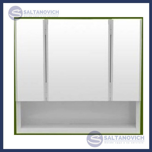 Botiquin Esmaltado Epoxi Espejo 54x45x10 Chapa Blanco 1
