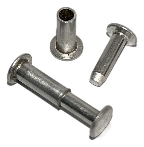 Remache Aluminio Macho Hembra Nº3 Para Cuchillo X 100 Juegos 0