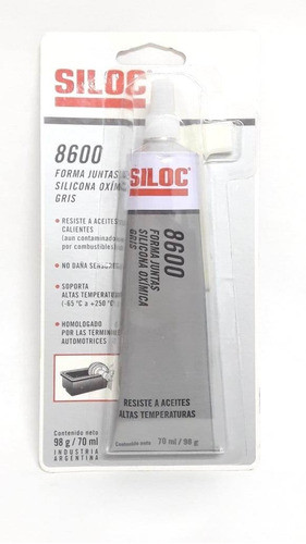Junta Alta Temperatura Siloc  8600 Gris X 98 Grs. 0