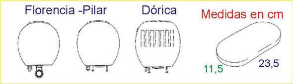 Tapa Deposito Para Mochila Florencia Oval Y Kit Tirado Blanc 1