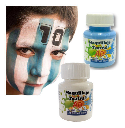 Kit Maquillaje Argentina Liquido Ad Mundial Cara Artistico 0