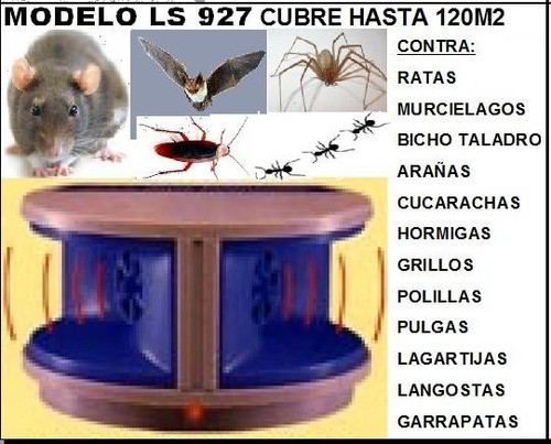 Control De Plagas - Repelente Por Ultrasonido Este Modelo Es De Interiores Hasta 100m2 Emporio De Los Espantaplagas Caba 1