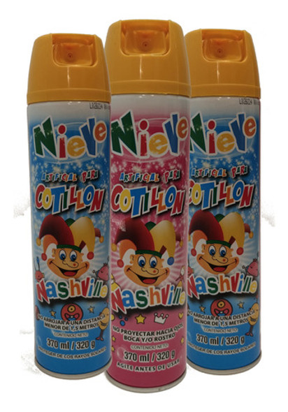 Espuma Nieve Carnaval Recibida Fiesta Egresados X3u 0