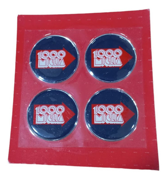 Logo Centro De Llanta  1000 Miglia   49mm Blister X 4 0