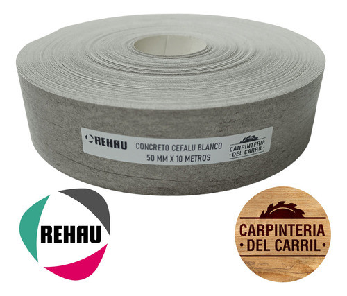 Canto Rehau Concreto Cefalu Blanco 50 Mm X 10 M C/cola Egger 1