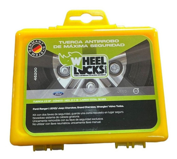 Tuercas Antirrobo Sistema Aleman Ford Raptor F-150 Ranger 0 Tuercas Antirrobo Sistema Aleman Ford Raptor F-150 Ranger 0