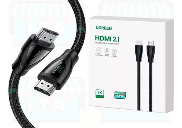 Cable Hdmi 2.1 Un140 Malla Algodón 1.5 Metro Garantia X Vida 0