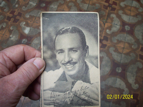 Foto Antigua Con Su Firma Del Corredor De Tc Oscar Galves 0