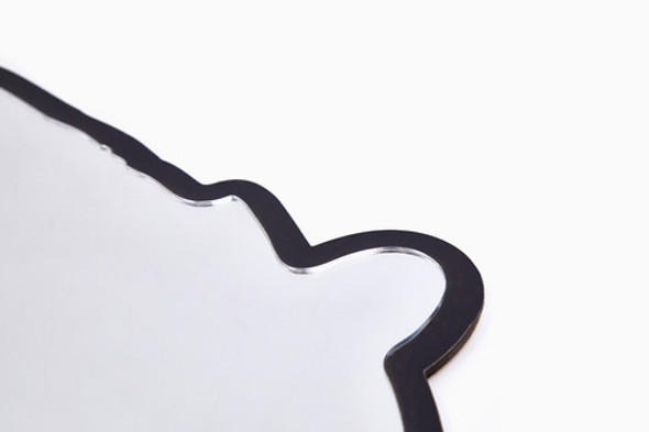 Espejo Forma De Oso En Acrílico (apto Bebés) 60x30 1