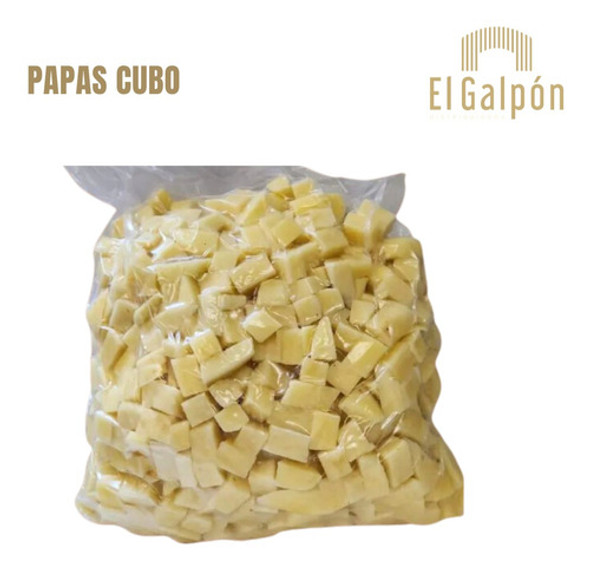 Papa Pelada Y Cortada ( Papa Cubo 14mm  ) 1