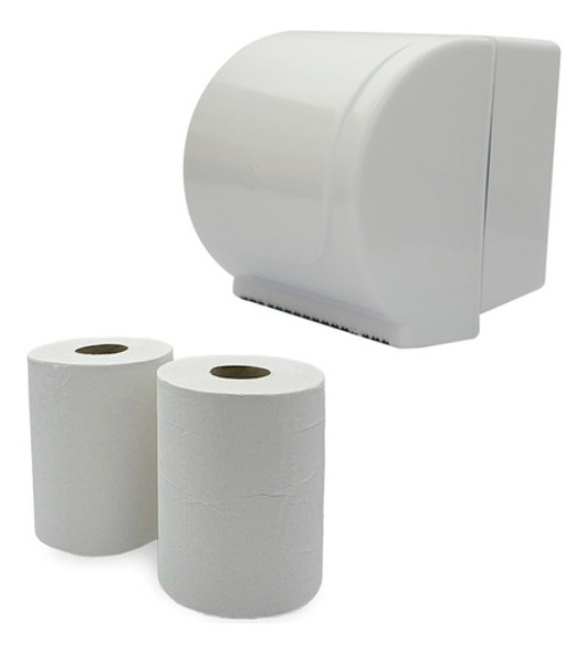 Combo Dispenser Sin Mecanismo + Rollo Toalla 300m. Eco 0