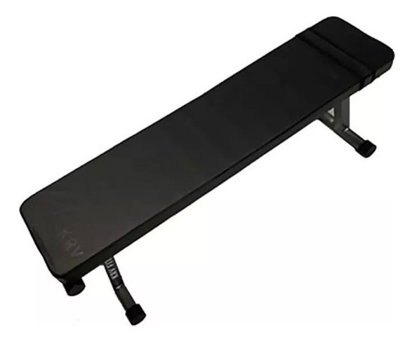 Banco Plano De Caño Super Reforzado Pecho Abdominales Gym 0