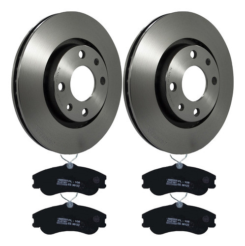 Kit Discos Y Pastillas P/ Citroen Berlingo Frenos Delanteros 0