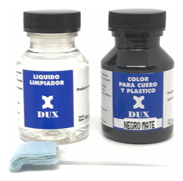 Pintura Cueros Y Plásticos Dux Kit Compl. Color Negro Mate 1 Pintura Cueros Y Plásticos Dux Kit Compl. Color Negro Mate 1