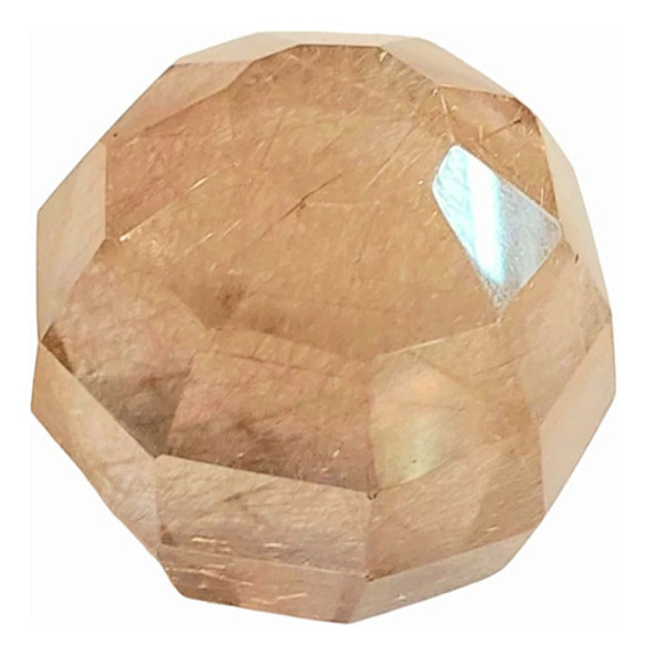Esfera Faceta Cristal De Roca Cuarzo Rutilado Rutilo Titanio 0